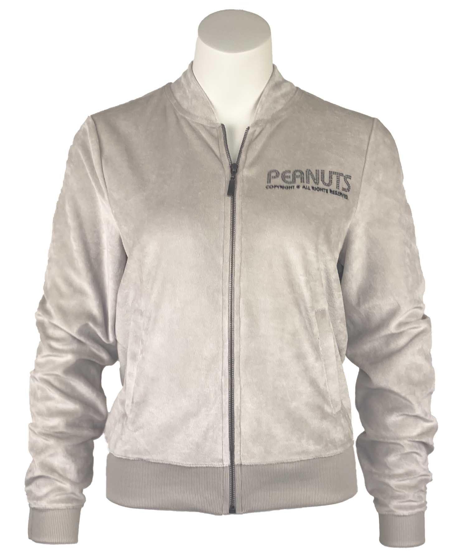 Princess goes Hollywood Sweatjacke Snoopy aus Nicki-Stoff in beige