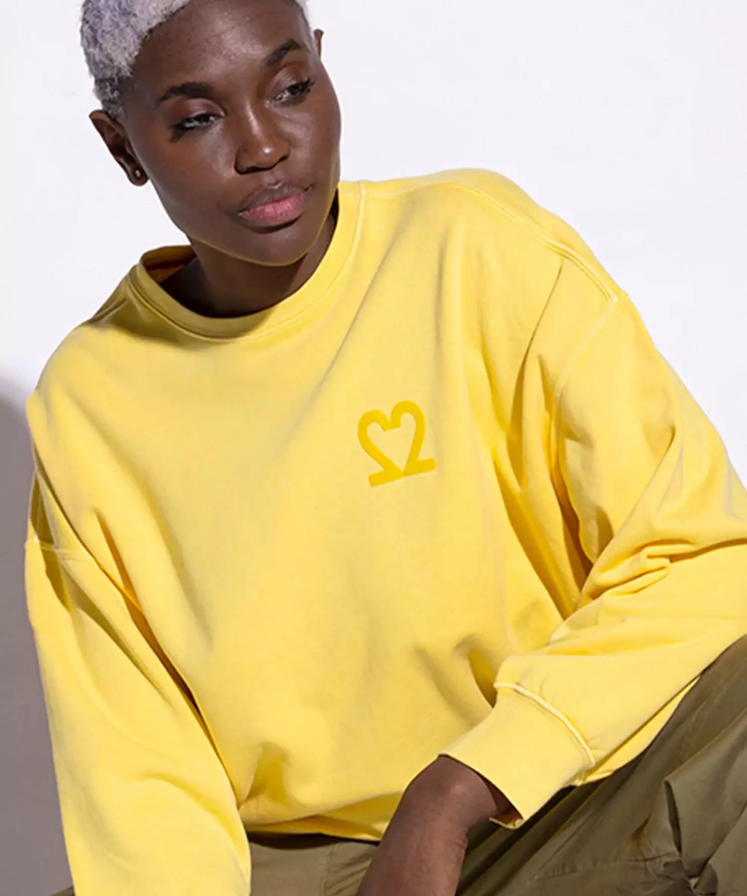 You Too Sweatshirt Tessa aus Baumwolle in lemon