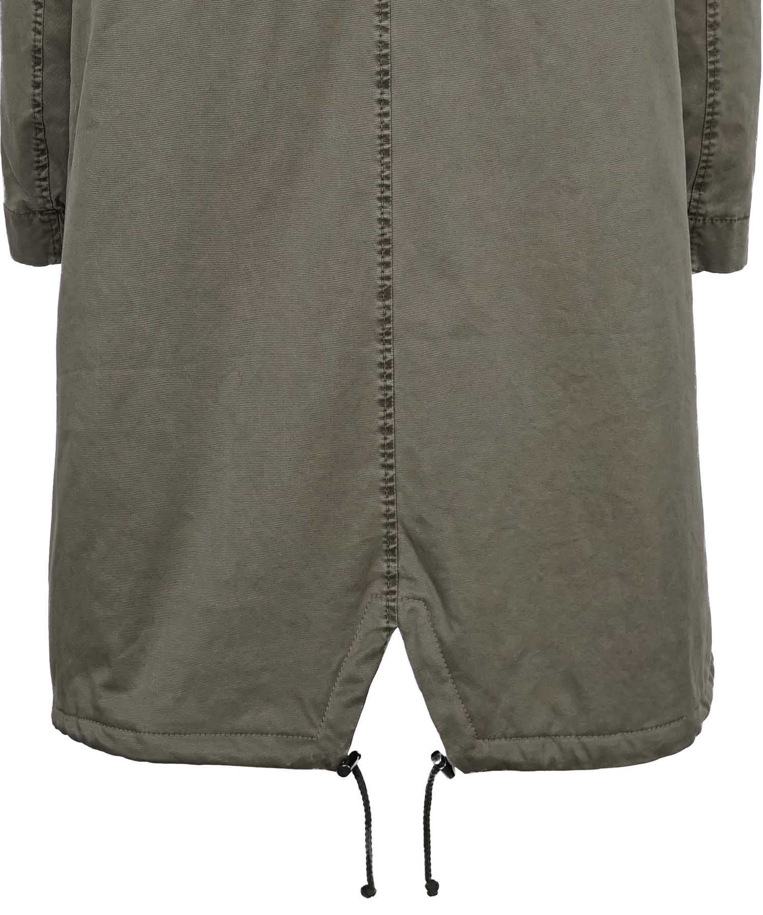 Blonde No. 8 Parka Emma in khaki mit Webpelzbesatz