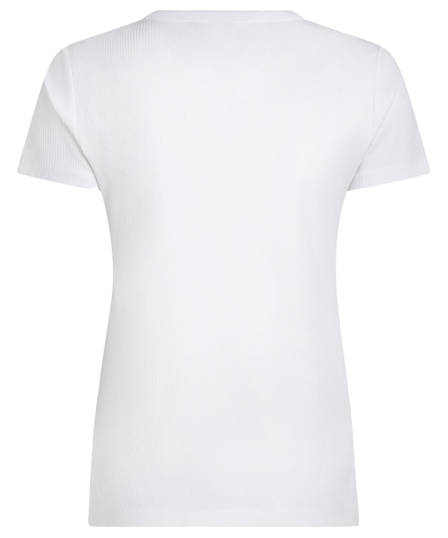 PENN&INK N.Y T-Shirt aus Baumwolle in Rippenstruktur in weiss