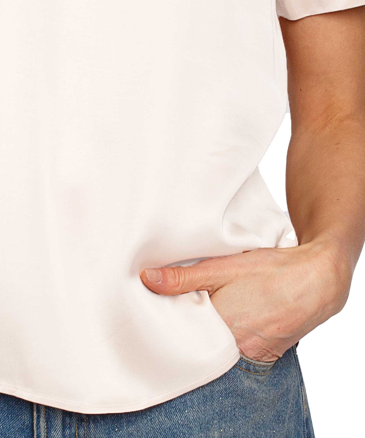 Emily van den Bergh Shirbluse aus Viskose Satin