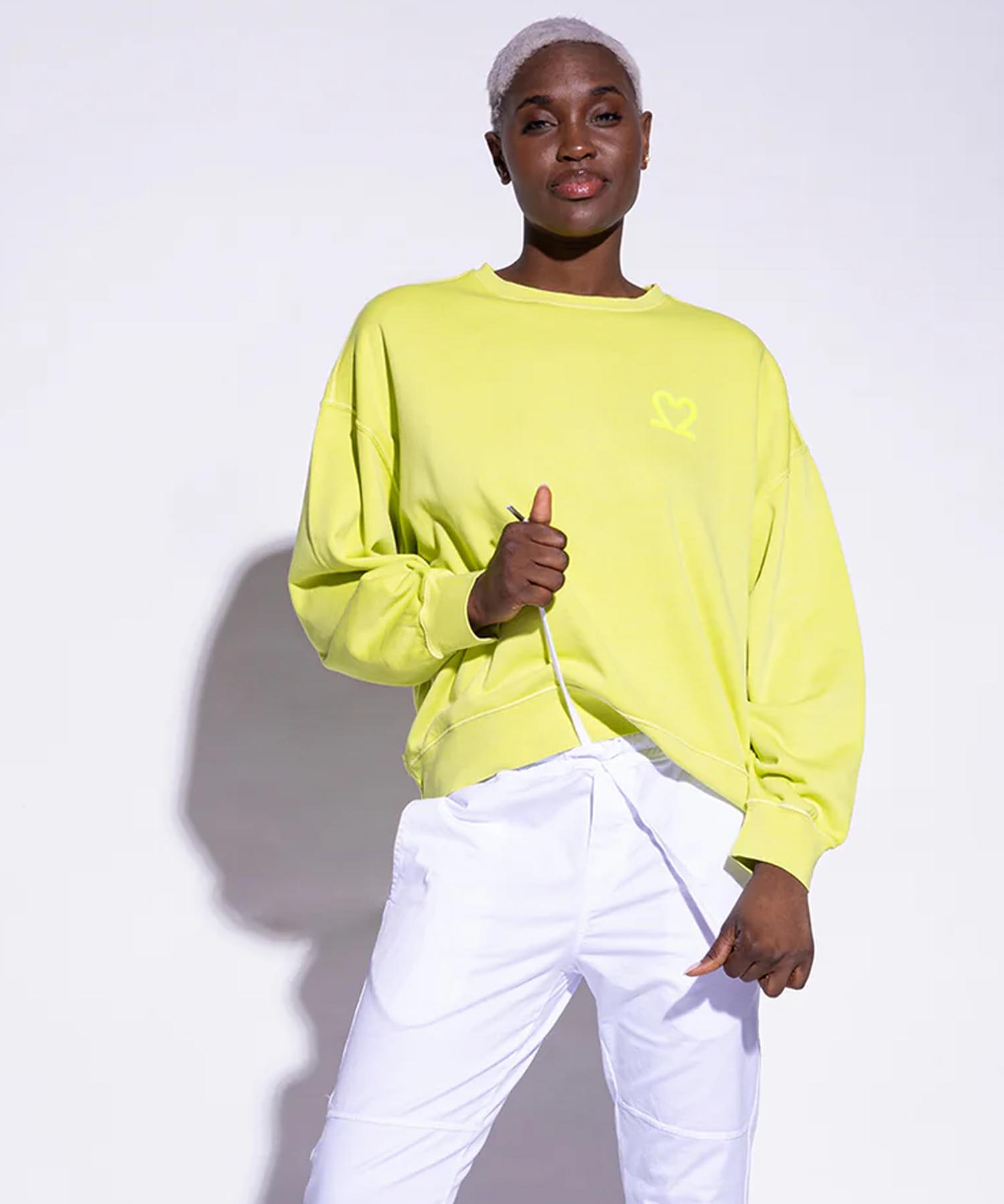 You Too Sweatshirt Tessa aus Baumwolle in neon