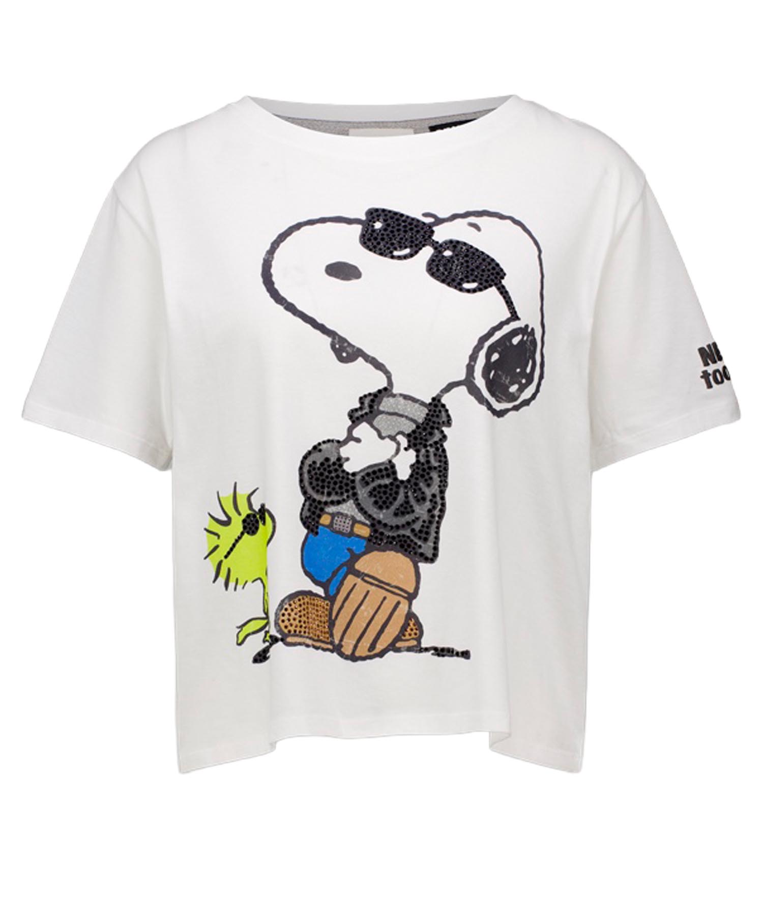 Princess goes Hollywood T-Shirt aus reiner Baumwolle in Weiß mit Snoopy Motiv | Modehaus Wörmann