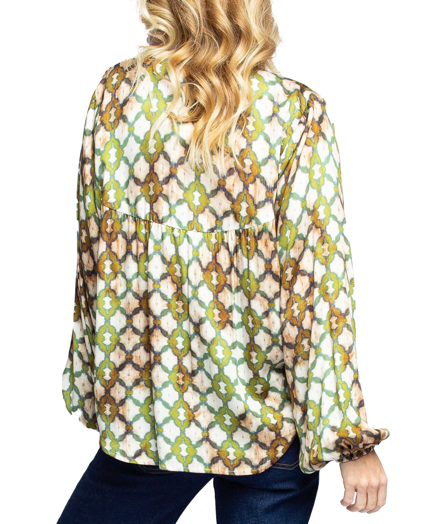 Lässige Shirtbluse von Emily van den Bergh im grafischen Fade-Out-Druck