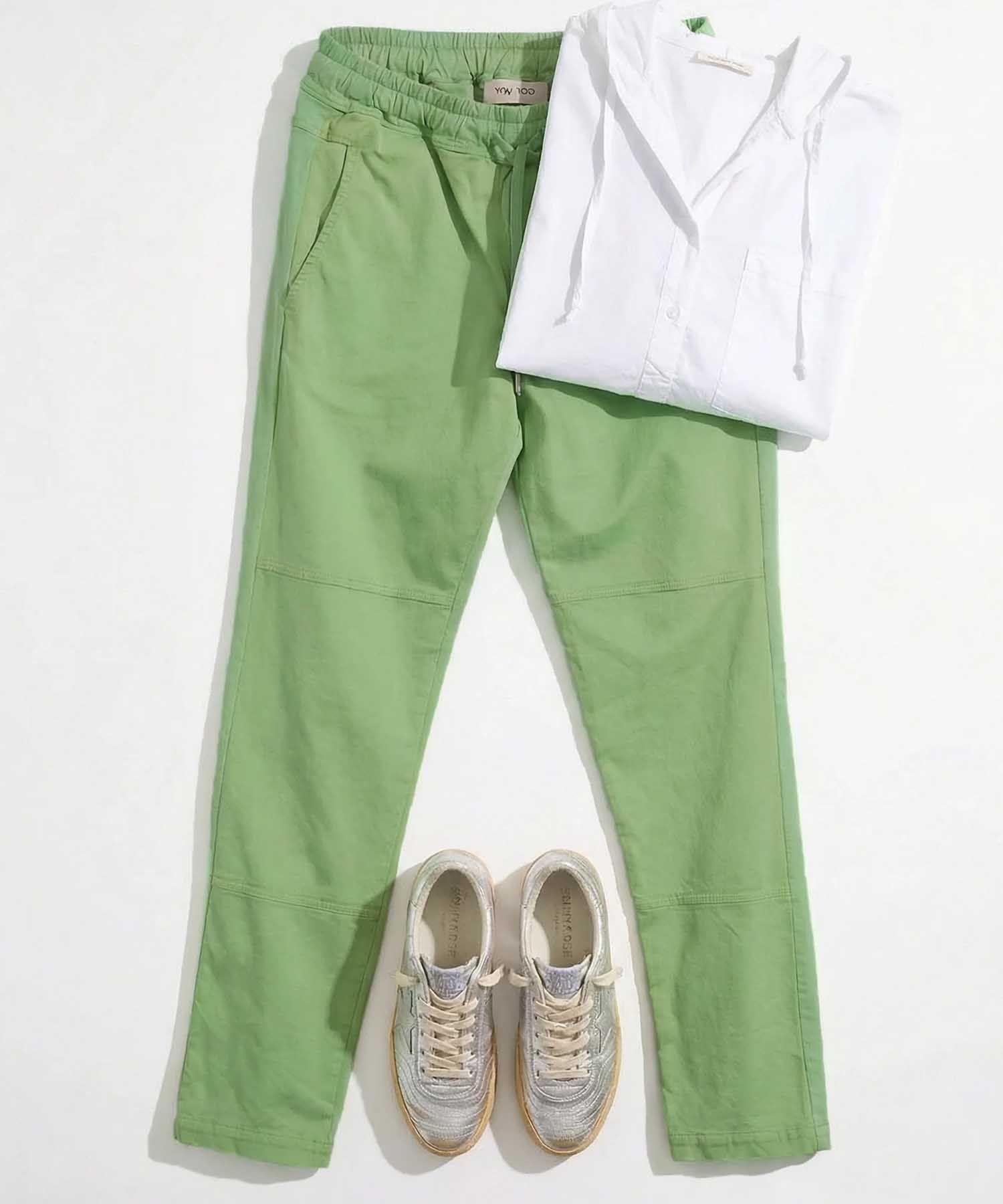 YOU TWO Pant Nobile Washed in Fresh Green | Modehaus Wörmann