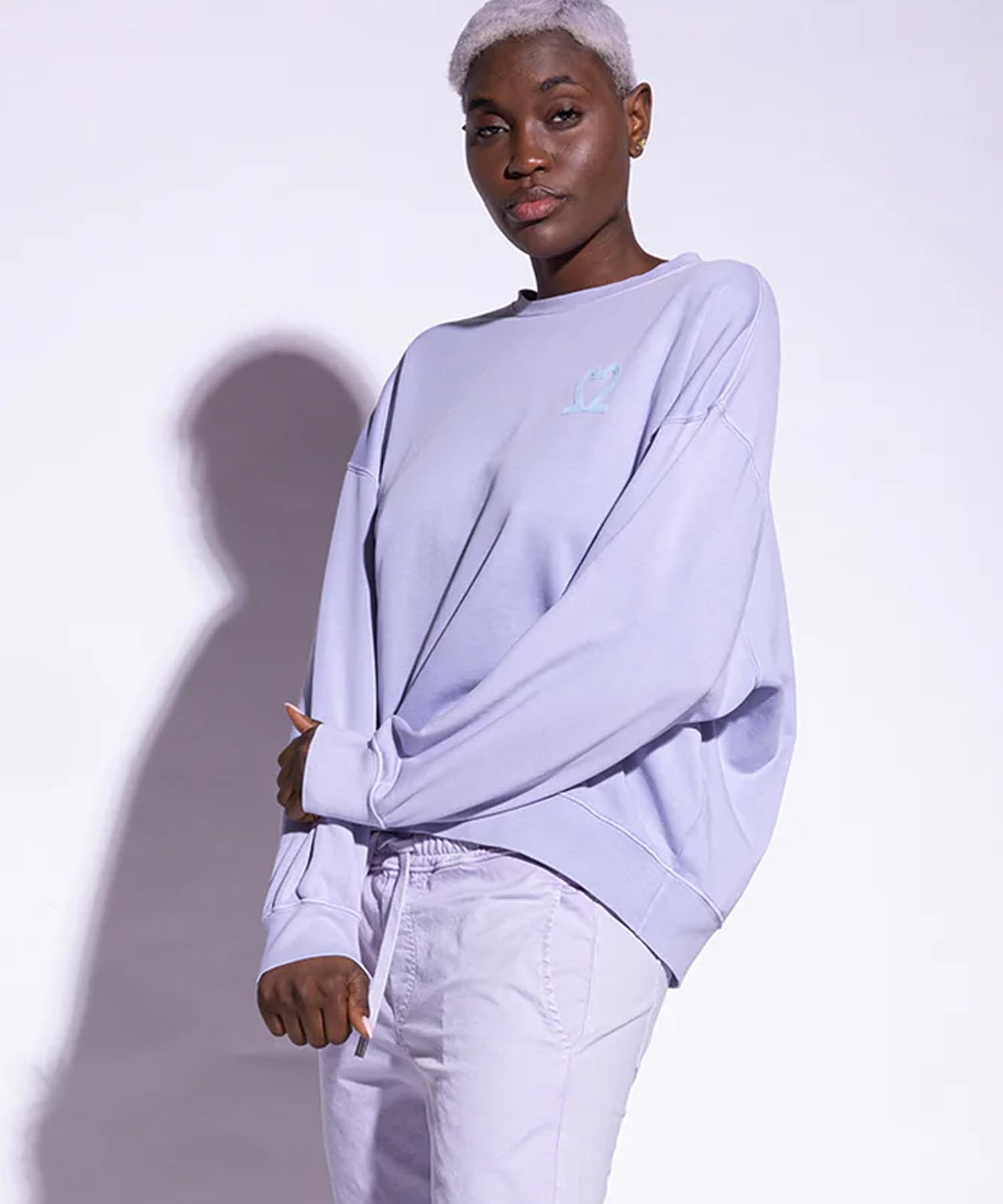 You Too Sweatshirt Tessa aus Baumwolle in lavendel