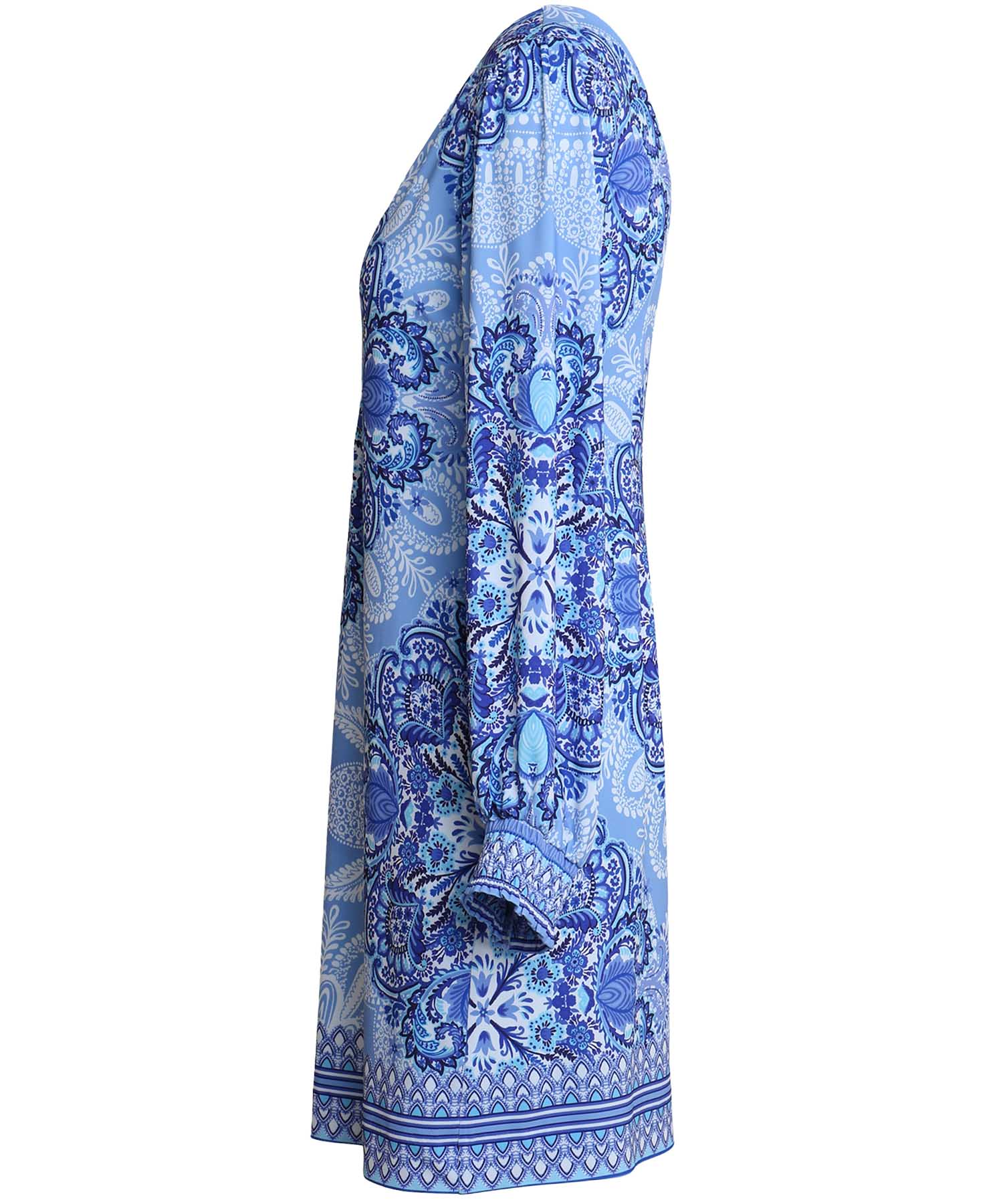 Kleid AARYA – Hale Bob | Grafischer Druck in Blautönen